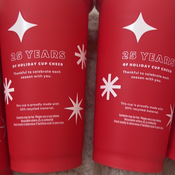 Starbucks limited edition holiday cup set of 4, new condition never used - Picture 7 of 16